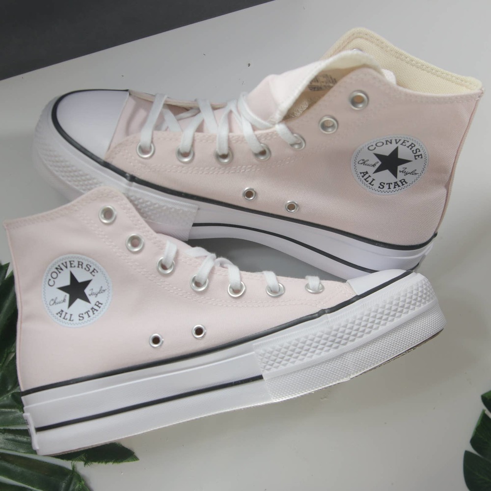 Converse Platform Chunky Light Pink White Women's Sneakers A05135f - Picture 4 of 6